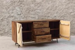 Madia Credenza rennes natural 150 di Outlet etnico in offerta
