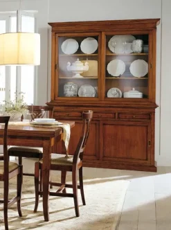 Madia Credenza vetrina f200 in stile classico di Falegnameria italiana in Offerta Outlet