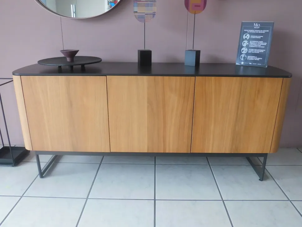 Madia di Caccaro in laminato materico Side view in Offerta Outlet