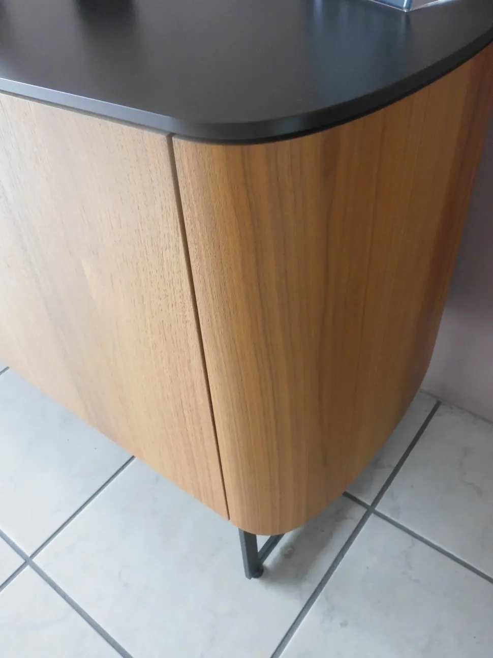 Madia di Caccaro in laminato materico Side view in Offerta Outlet