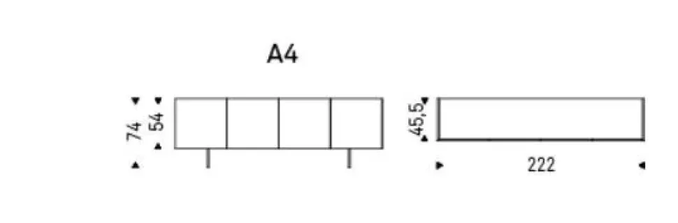 Madia di Cattelan italia in laccato opaco Arizona a4 a prezzo riservato