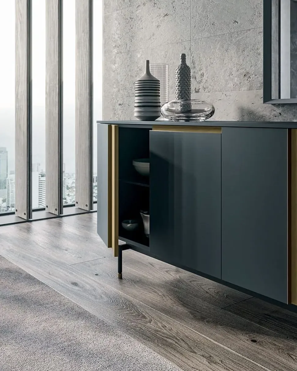 Madia di Dall'agnese in laccato opaco Slim up in Offerta Outlet