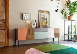 Madia di Devina nais in legno Madia zero.16 white effetto grezzo a prezzo riservato