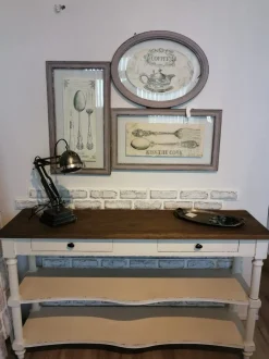 Madia di Dialma brown in legno Consolle a prezzo Outlet