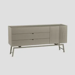 Madia di Dialma brown in legno Kubric 165 in Offerta Outlet