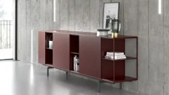 Madia di Doimo salotti in laccato opaco Lexia a prezzo riservato