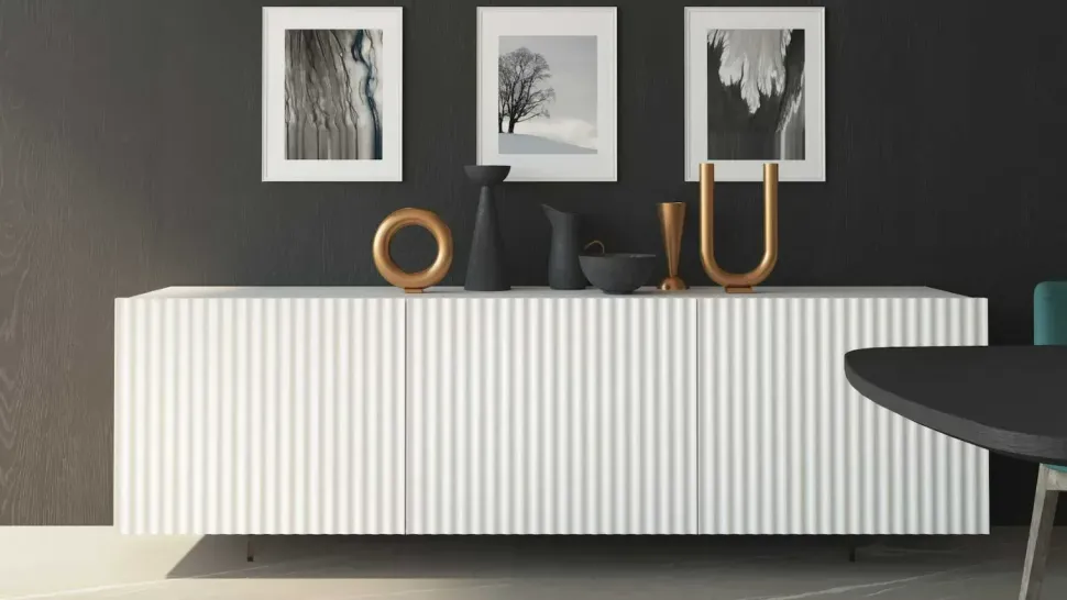 Madia di Fratelli mirandola in legno Wave a prezzo Outlet