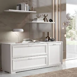 Madia di Gierre mobili in laminato materico Jazz canapa a prezzo Outlet