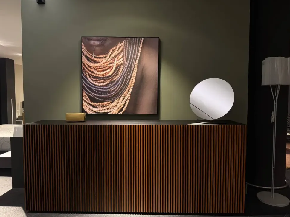 Madia di Horm in legno Leon wood moca a prezzo riservato