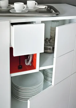 Madia di Lema in laccato opaco Conchiglia lema a prezzo Outlet