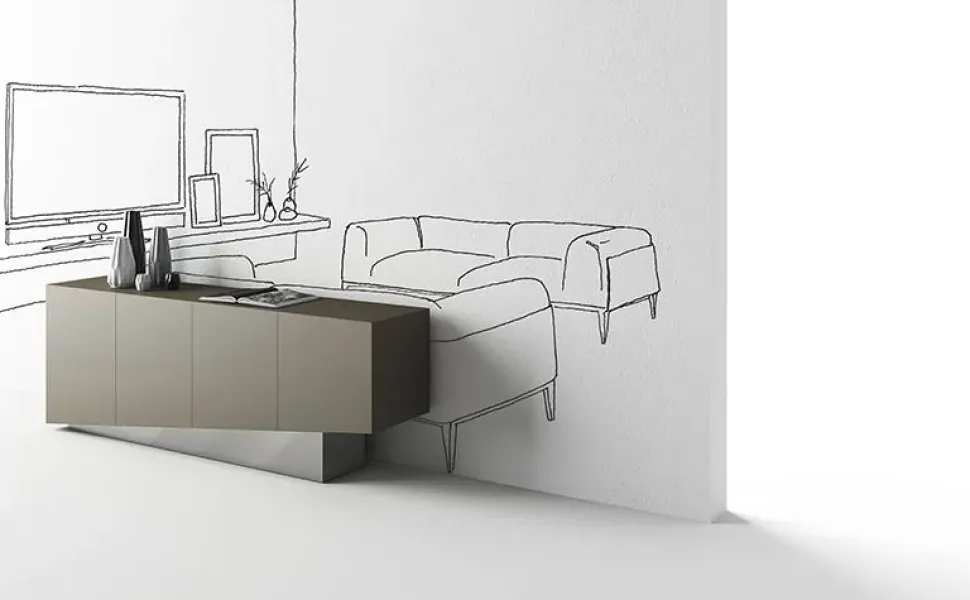 Madia di Minotti italia in legno Extra a prezzo riservato