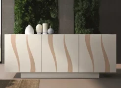 Madia di Mirandola nicola e cristano in laccato opaco Flame in Offerta Outlet