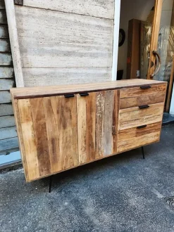 Madia di Outlet etnico in legno Credenza old teak 150 in Offerta Outlet