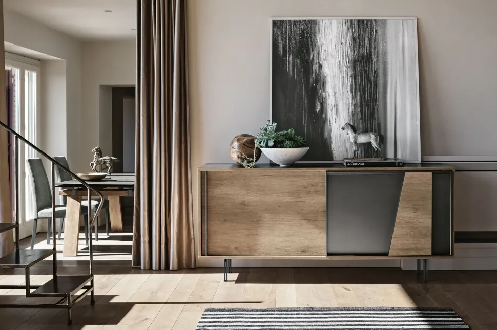 Madia di Target point in laminato materico Modus a prezzo riservato