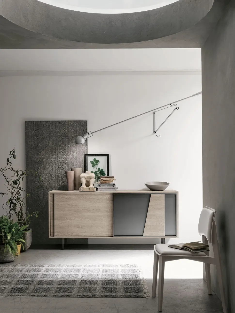 Madia di Target point in laminato materico Modus a prezzo riservato