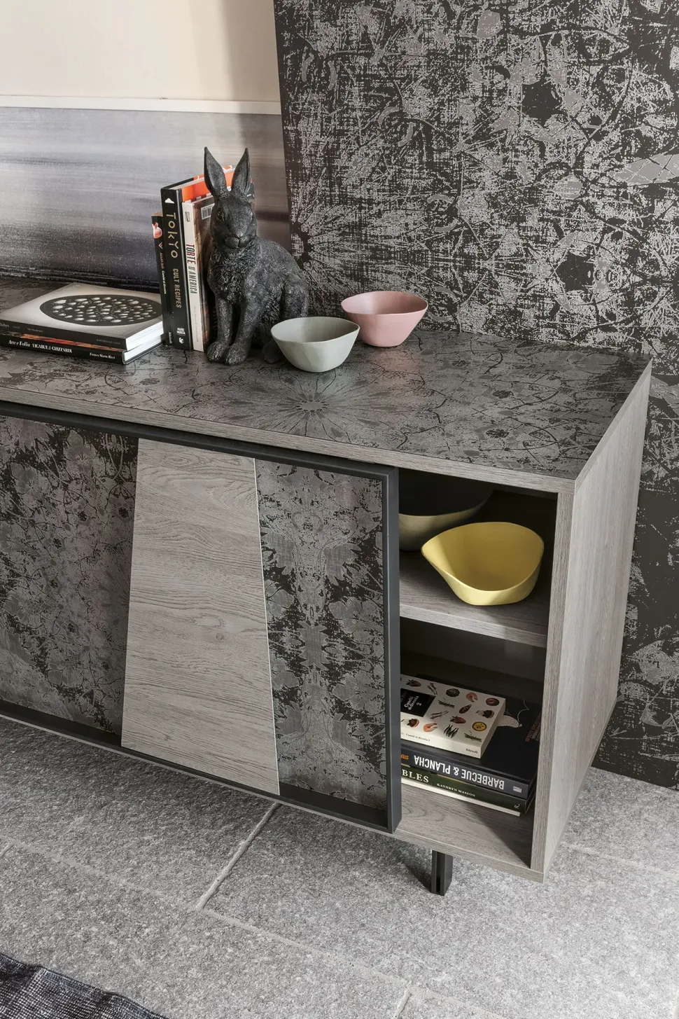 Madia di Target point in laminato materico Modus a prezzo riservato