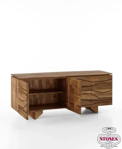 Madia in legno stile design modello Chitra by Stones