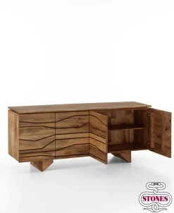 Madia in legno stile design modello Chitra by Stones