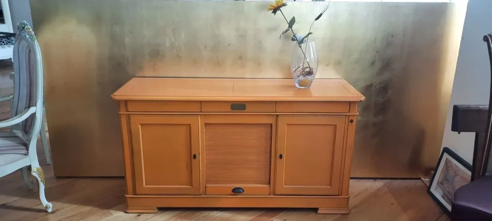 Madia in stile classico Credenzina bassa i quadrifogli di Artigianale in Offerta Outlet