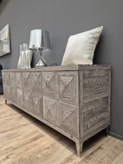 Madia in stile classico Legno vecchio di Dialma brown in Offerta Outlet