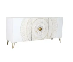 Madia in stile design Credenza mango bianco 160 di Outlet etnico a prezzo Outlet