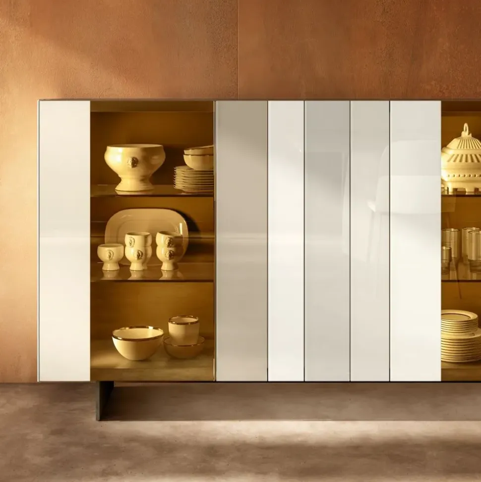 Madia in stile design Madia 1382 di Lago a prezzo scontato