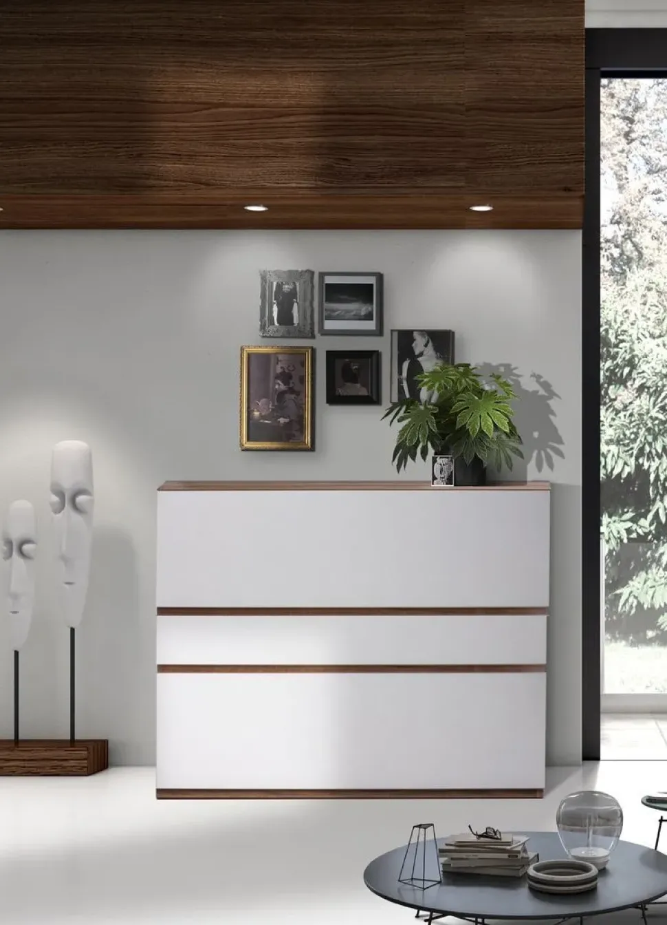 Madia in stile moderno 9864 di Giessegi a prezzo Outlet