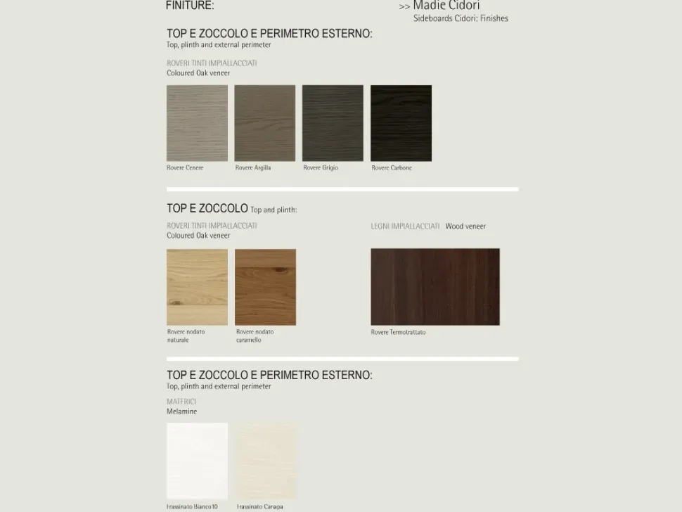 Madia in stile moderno Cidori di Sangiacomo in Offerta Outlet