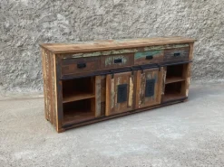 Madia in stile moderno Madia 10cassetti e due ante scorrevoli jupiter vintage   di Outlet etnico a prezzo scontato