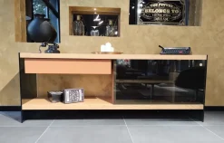 Madia in stile moderno River di Nature design a prezzo Outlet