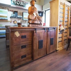 Madia Madia industrial jupiter 2 ante scorrevoli e cassetti di Outlet etnico a prezzi convenienti