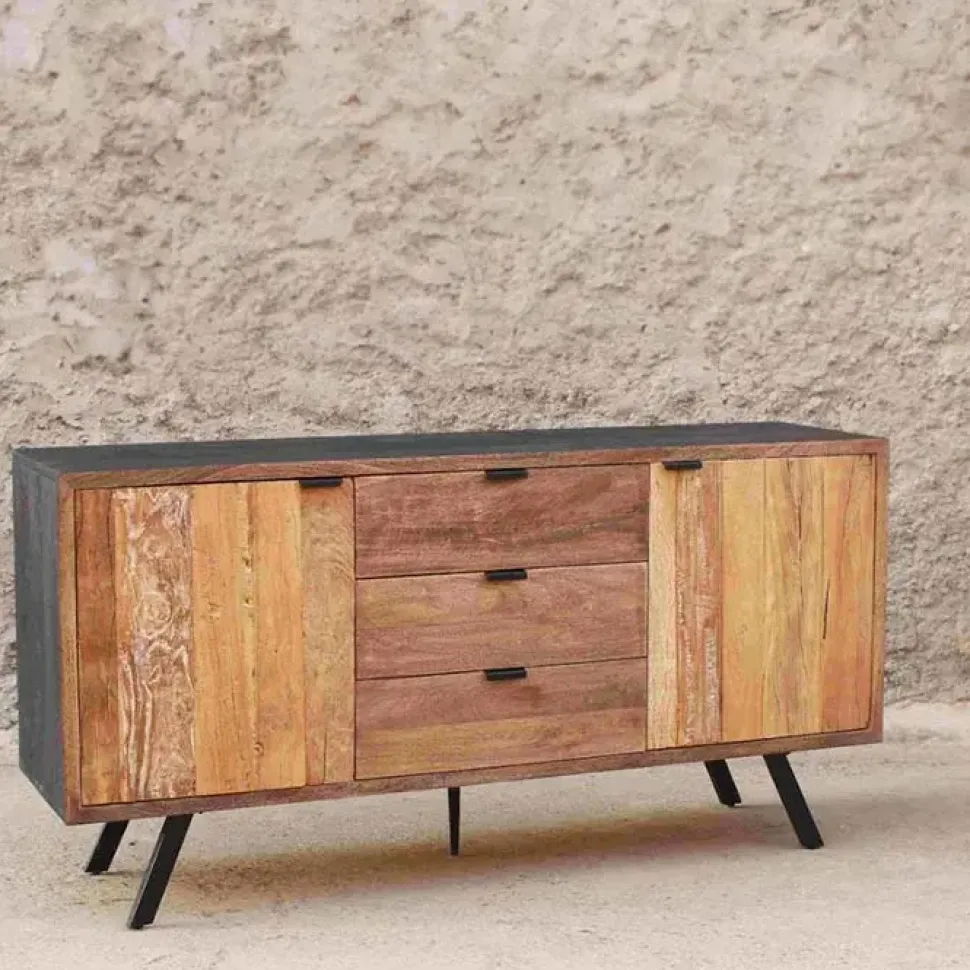 Madia Madia legno riciclato 150 in stile design di Outlet etnico in Offerta Outlet