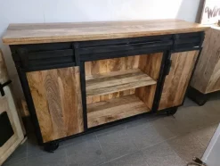 Madia modello Crdedenza industrial new york ante scorrevoli di Outlet etnico a prezzo scontato