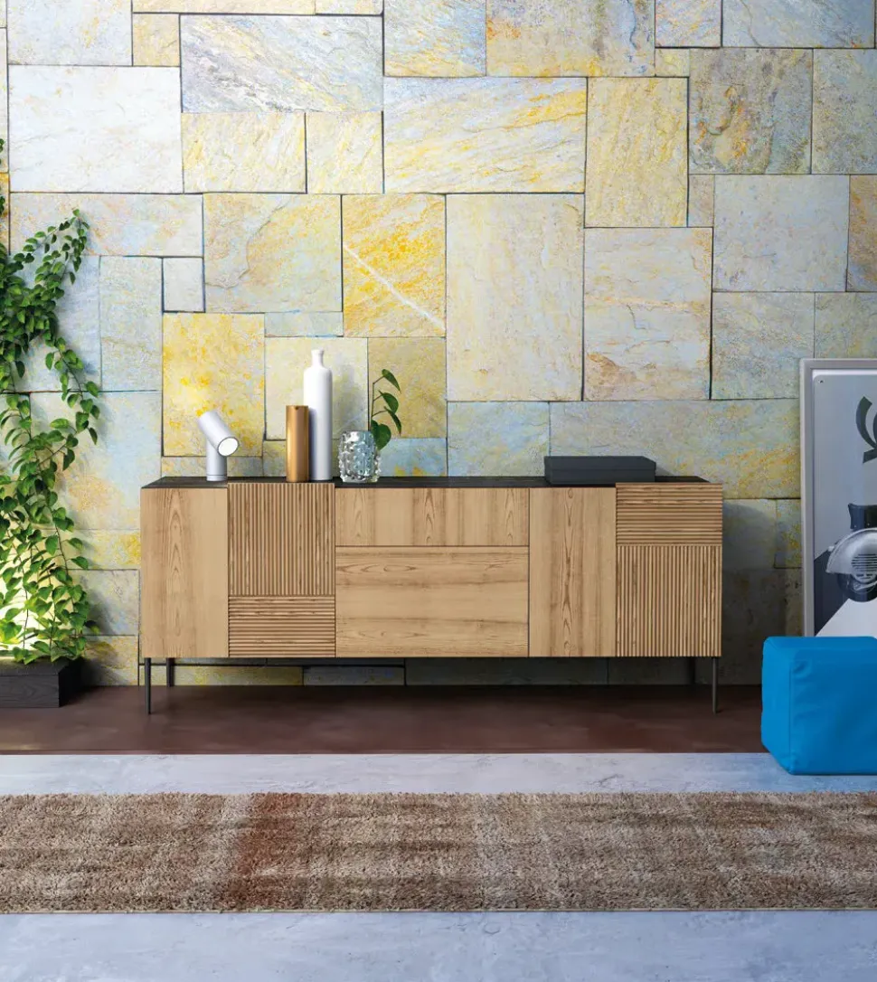 Madia modello Madia art 1446 stripes di Mobilificio bellutti a PREZZI OUTLET