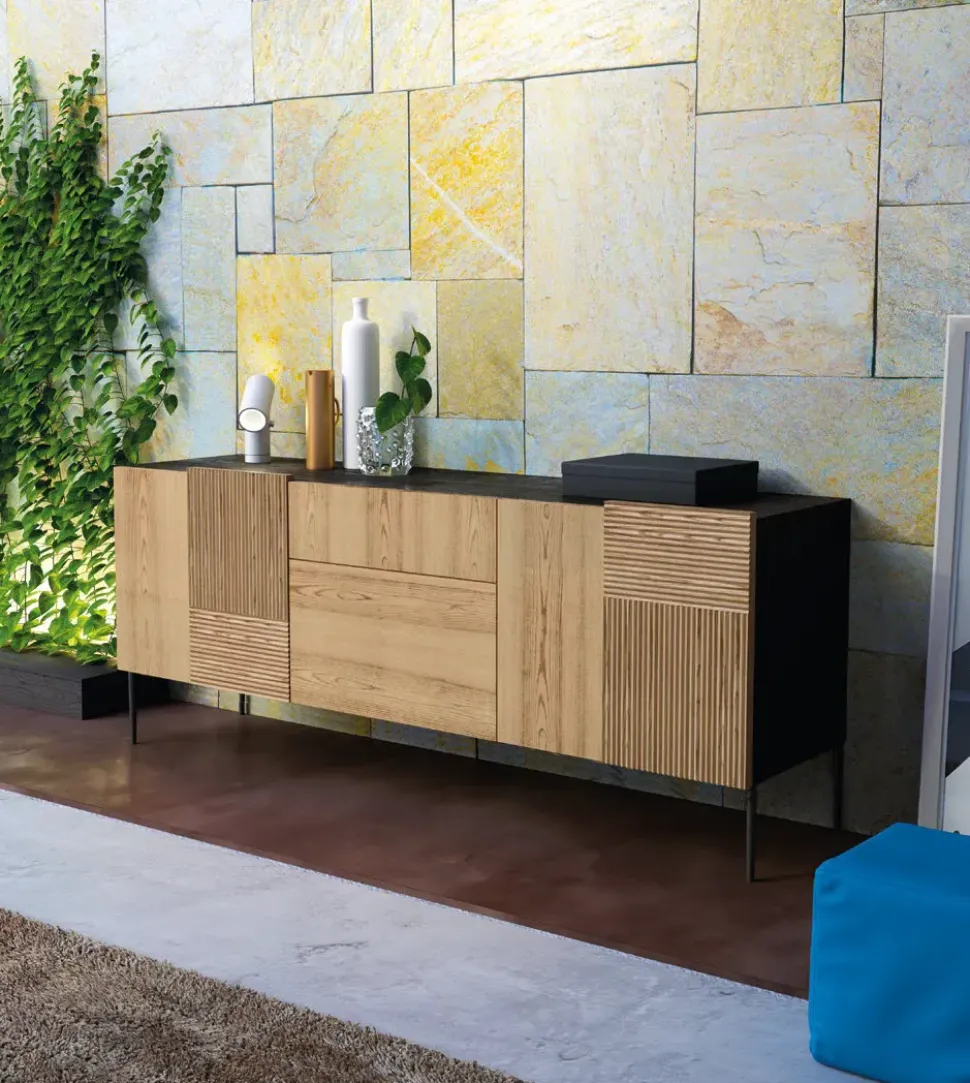 Madia modello Madia art 1446 stripes di Mobilificio bellutti a PREZZI OUTLET