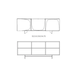 Madia modello Trilogy di Ozzio a prezzo scontato