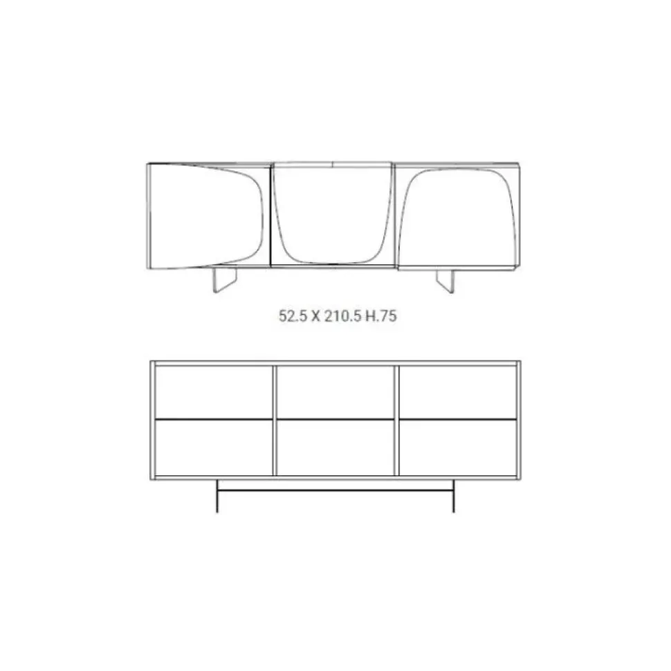 Madia modello Trilogy di Ozzio a prezzo scontato