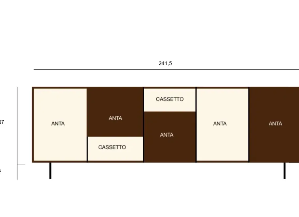 Madia Sangiacomo in legno Incontro in Offerta Outlet