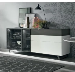 Madia Tomasella in laccato opaco in Offerta Outlet