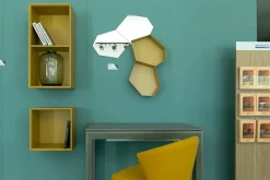 Mensola in laccato opaco Inside / moss Calligaris a prezzo Outlet