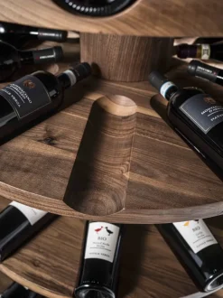 Mensola modello Wineround in stile design di Riva 1920 con forte sconto