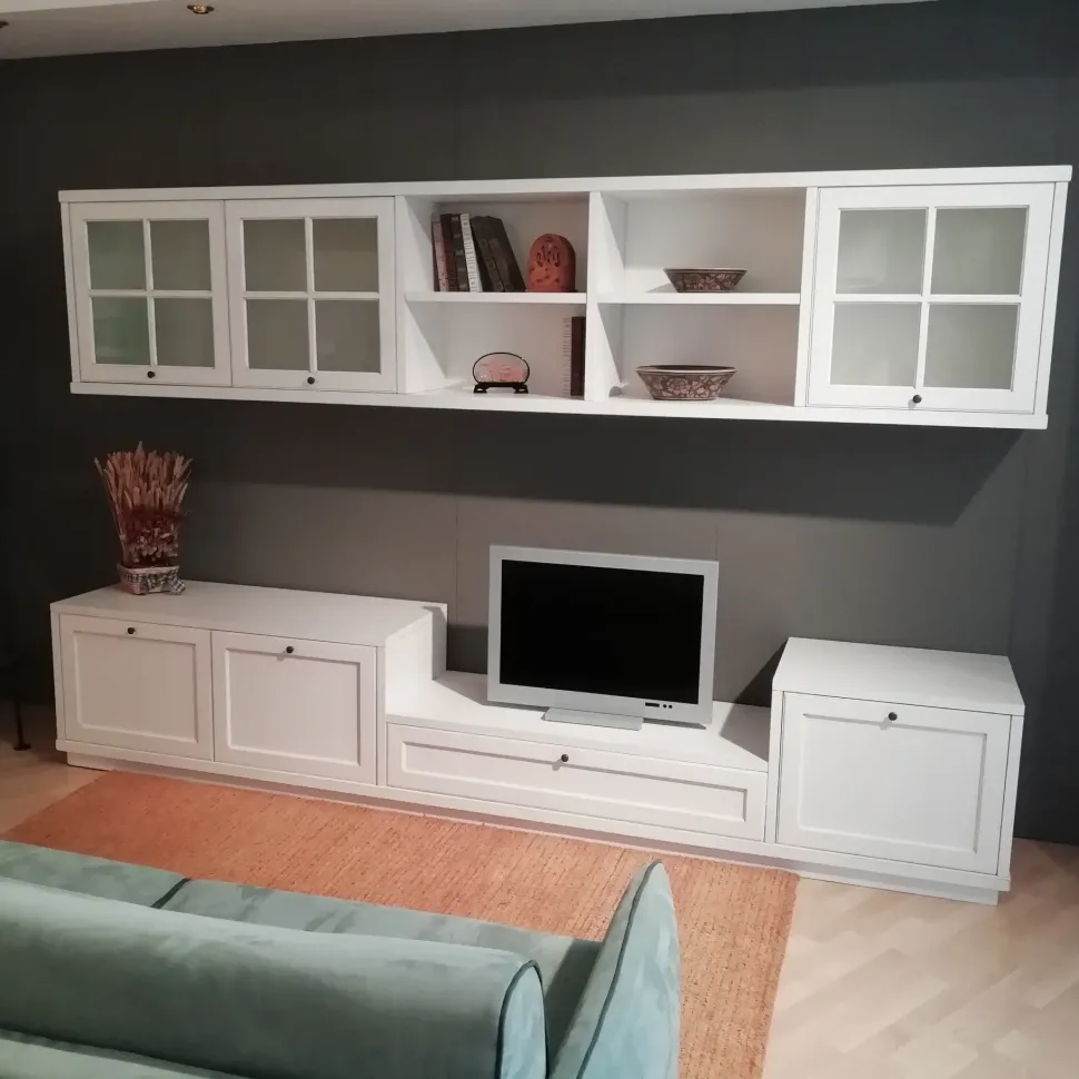 Mobile componibile Ambienti bassanoambienti bassano in laccato opaco Domino a prezzo Outlet