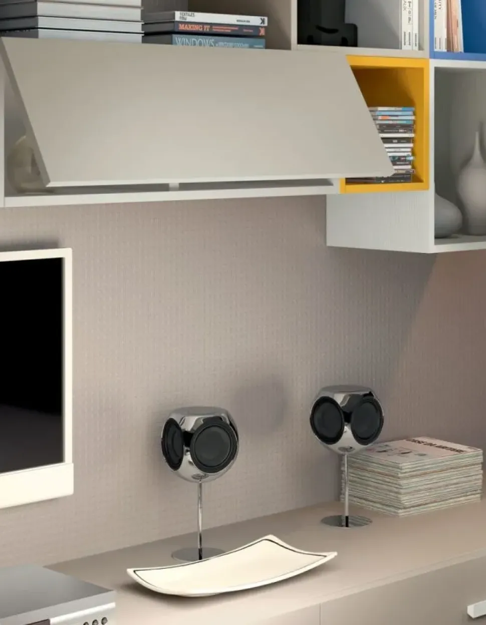 Mobile componibile Cmp_2047 Artigianale con un ribasso esclusivo