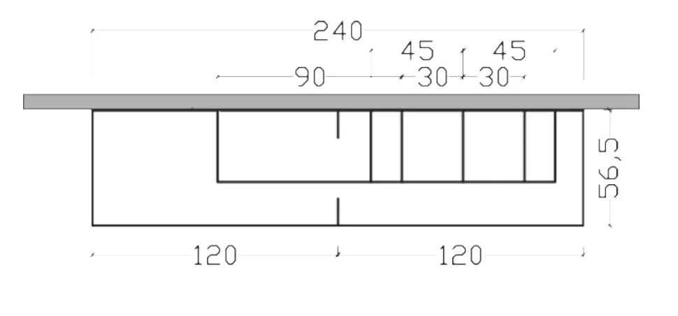 Mobile componibile Cmp_2047 Artigianale con un ribasso esclusivo