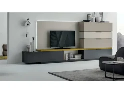 Mobile componibile Collection Tomasella in laminato materico in Offerta Outlet
