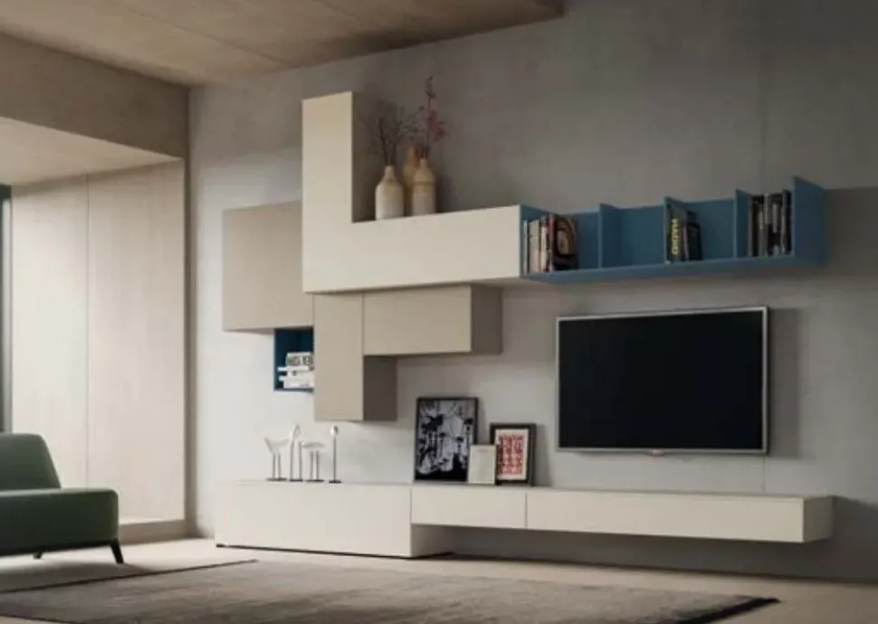 Mobile componibile di Tomasella in laccato opaco Skt42 in Offerta Outlet