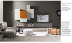 Mobile componibile in stile moderno Sangiacomo in melamminico Offerta Outlet