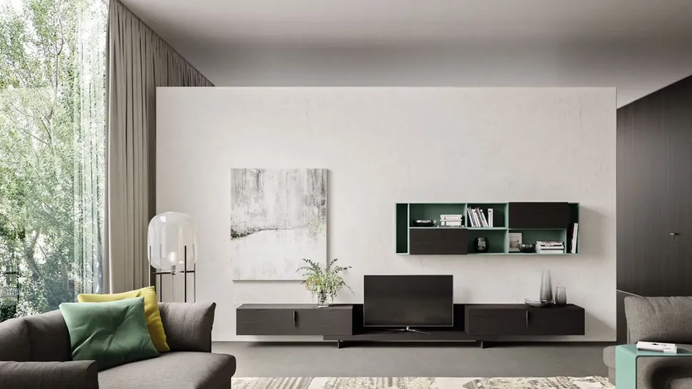 Mobile componibile System day Orme in stile design a prezzo scontato