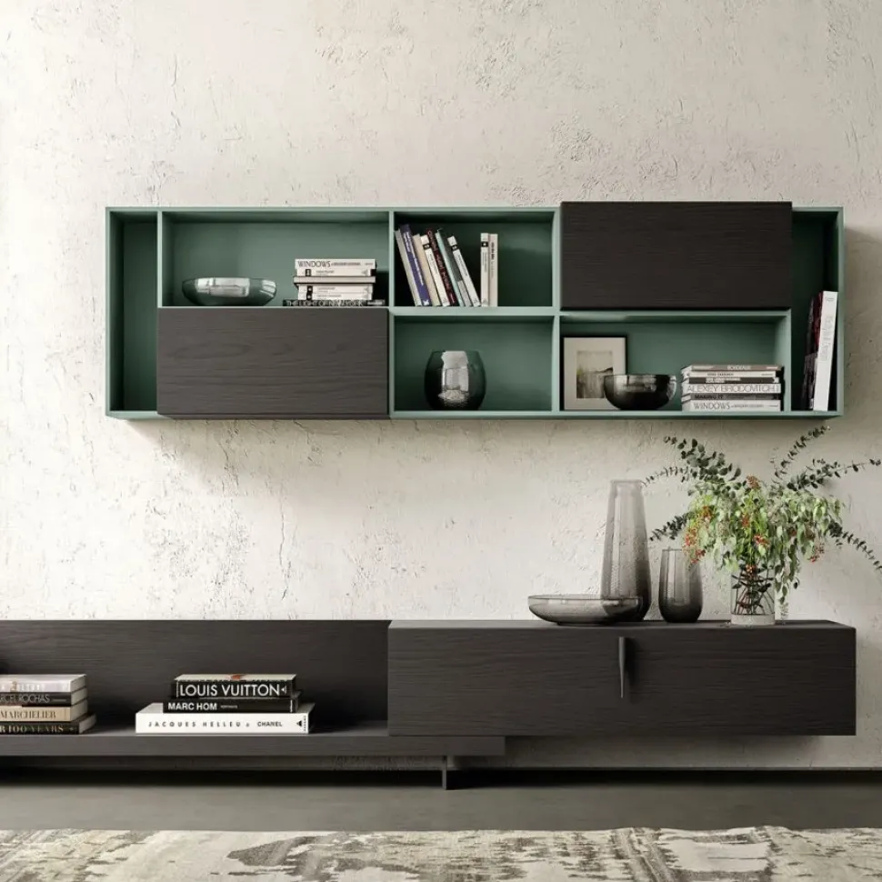 Mobile componibile System day Orme in stile design a prezzo scontato