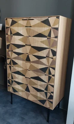 Mobile ingresso Con maniglia modello design Losanga madia  di Sigerico in offerta